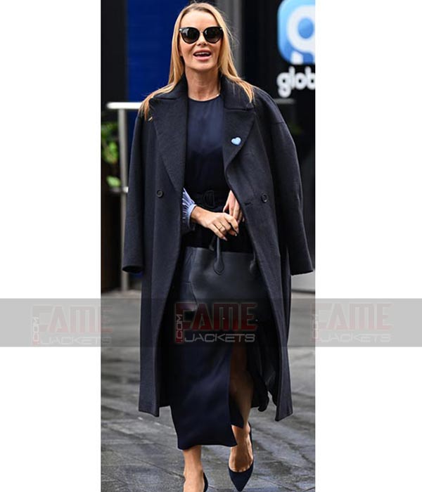 Big And Tall Women Black Wool Coat Amanda Holden
