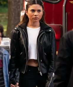 Blake Navarro Wolf Pack S01 Black Leather Jacket