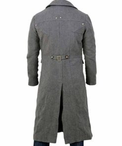 Alternative view of Blood Borne Game The Hunter Grey Trench Long Wool Overcoat