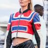 Buy Shop USA Flag Candice Swanepoel Zip Jacket