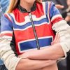Shop Shop USA Flag Candice Swanepoel Zip Leather Jacket