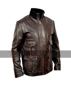 Alternative view of James Bond Brown Leather Jacket For Men