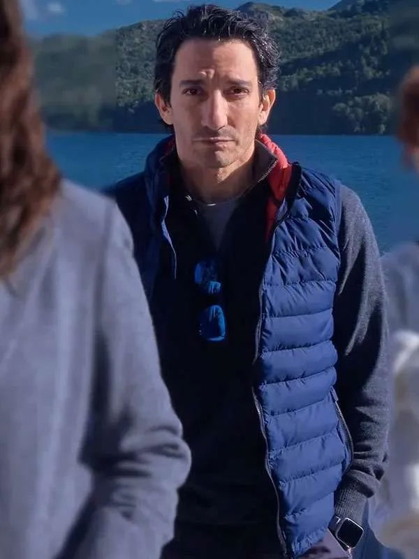 Buy Caught S01 Juan Minujín Blue Puffer Vest