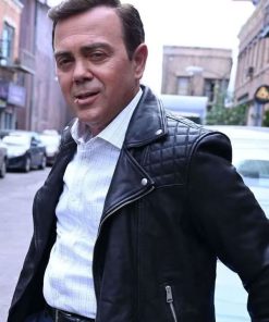 Shop Joe Lo Truglio Brooklyn Nine-Nine S07 Black Leather Jacket