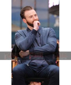 Alternative view of Chris Evans Black Casual Jacket For Men
