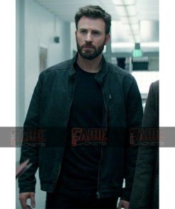 Chris Evans Black Cotton Lightweight Jacket