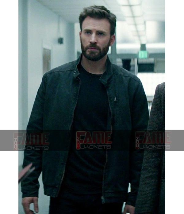 Chris Evans Black Cotton Lightweight Jacket