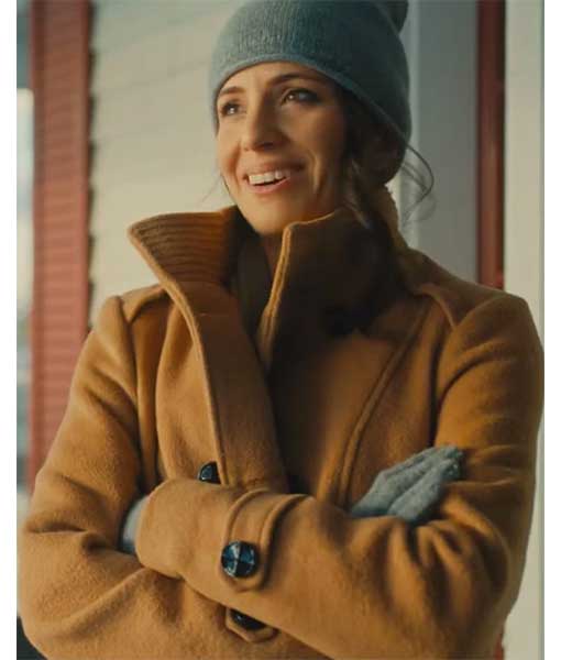 Eliana Ghen Brown Trench Coat From Christmas Cowboy
