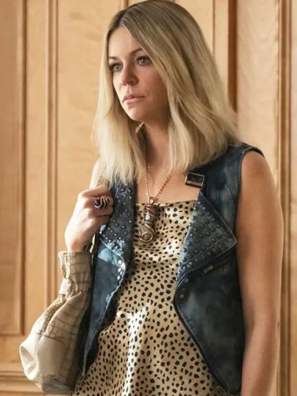 Buy Kaitlin Olson TV Series Hacks DJ Vance Black Distressed Vest