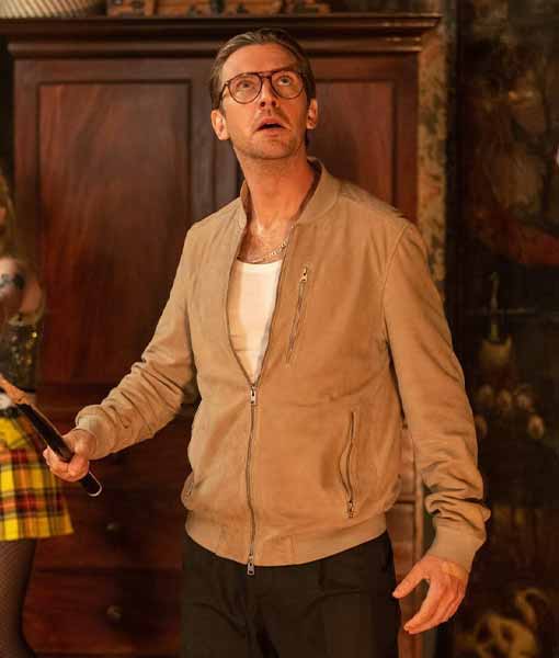 Dan Stevens Beige Bomber Jacket from Abigail 2024