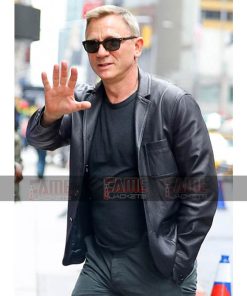 Alternative view of Daniel Craig Vintage Leather Double Breasted Blazer