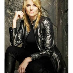 Battlestar Galactica D'Anna Biers Black Leather Coat