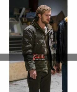 Alternative view of Danny Rand The Defenders Casual Real Cotton & Leather Jacket