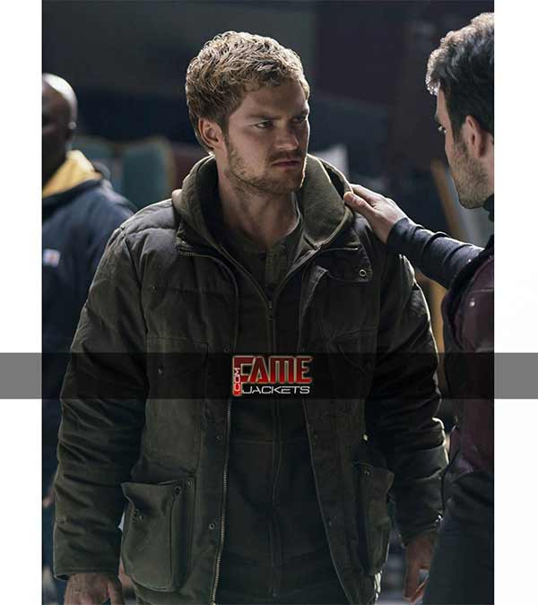 Danny Rand The Defenders Casual Real Cotton & Leather Jacket