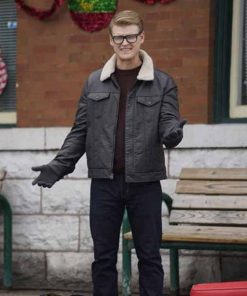 Alternative view of Dashing Home For Christmas Adrian Spencer Black Leather Jacket