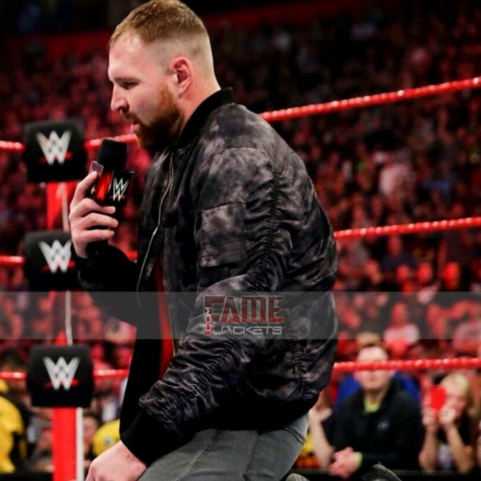 WWE Dean Ambrose Real Black Distressed Leather Jacket