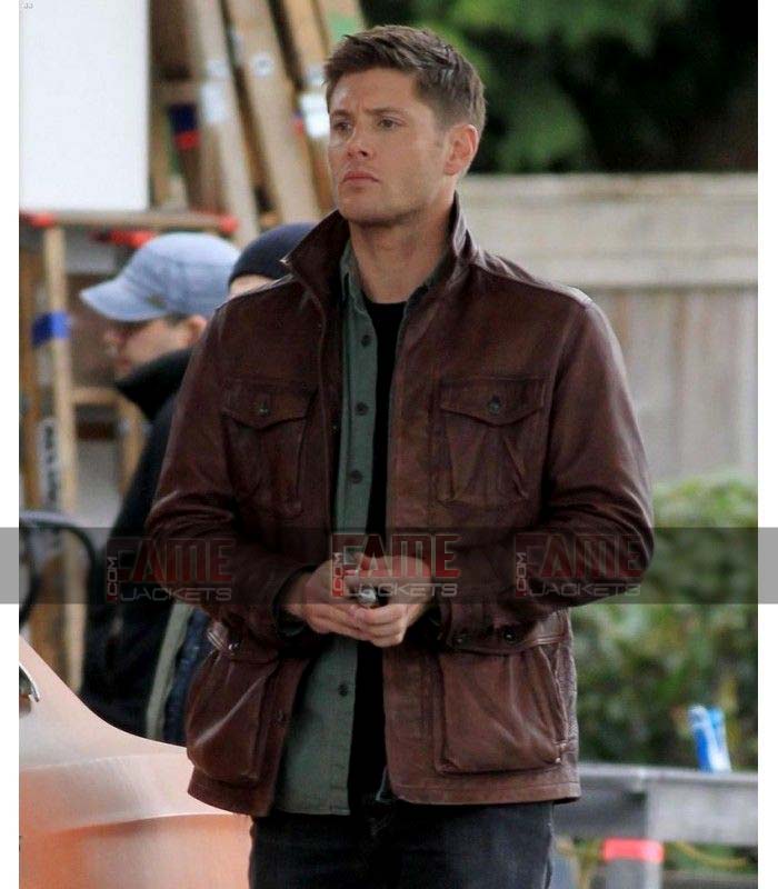 Dean Winchester Supernatural Season 7 Men Winter Leather Jacket
