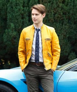 Samuel Barnett Dirk Gently's Holistic Detective Agency Leather Jacket