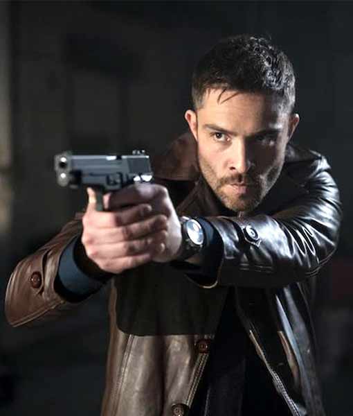 Ben DarkGame 2024 Ed Westwick Leather Jacket