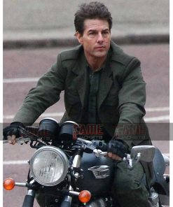 Edge Of Tomorrow Tom Cruise Mens Green Cotton Army Coat