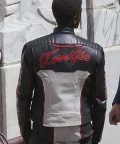 Alternative view of Edi Gathegi Superman Men Leather Jacket