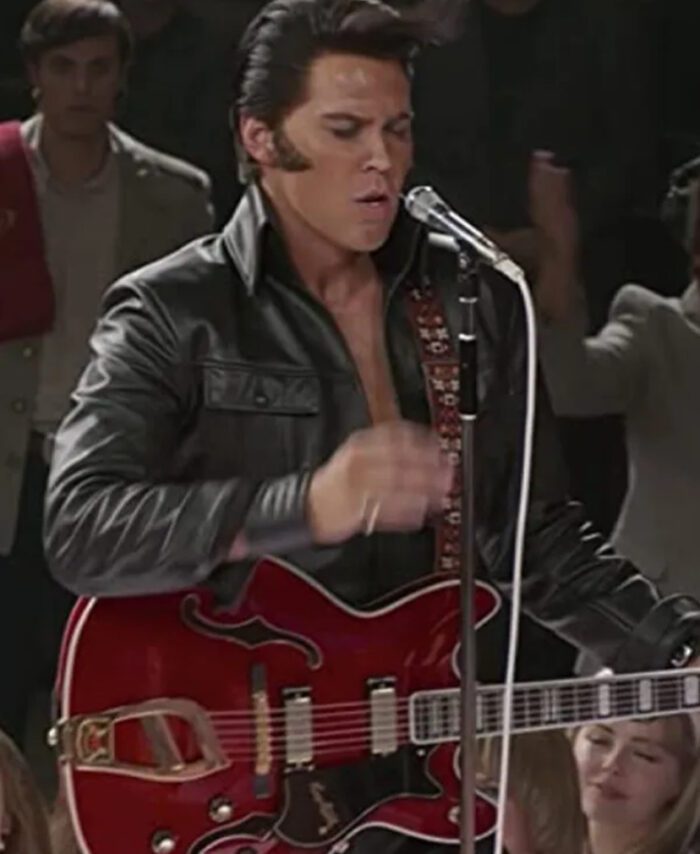 Elvis Presley Black Leather Jacket