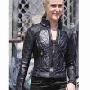 Evan Rachel Wood Black Leather Jacket