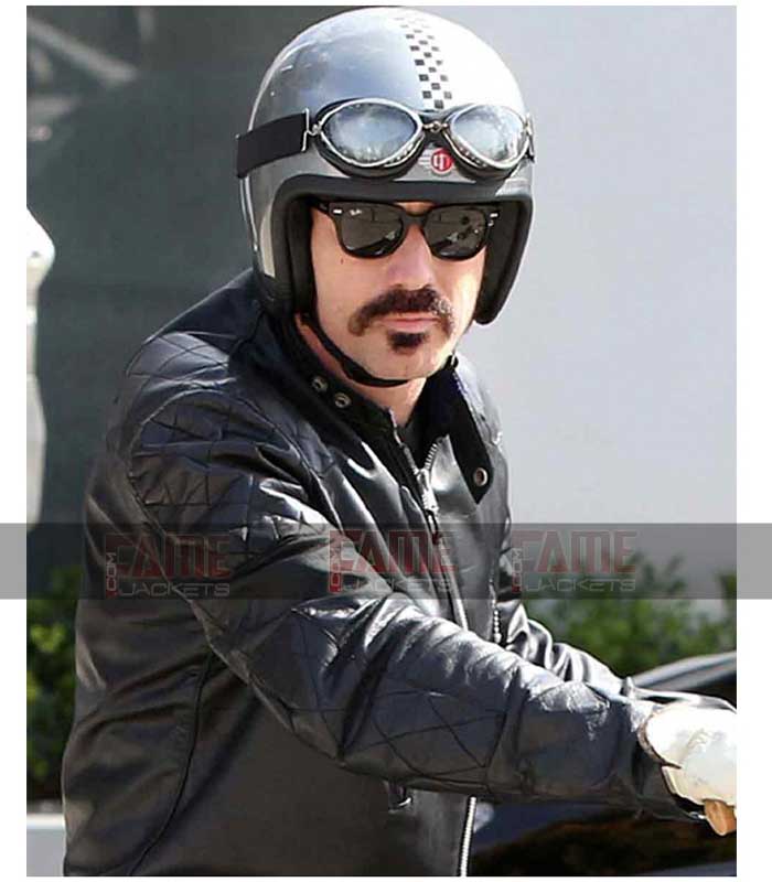 Ewan McGregor Black Motorcycle Quilted Leather Jacket