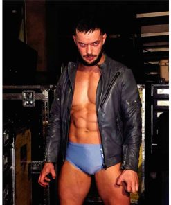 Finn Balor Leather Biker Jacket For Men