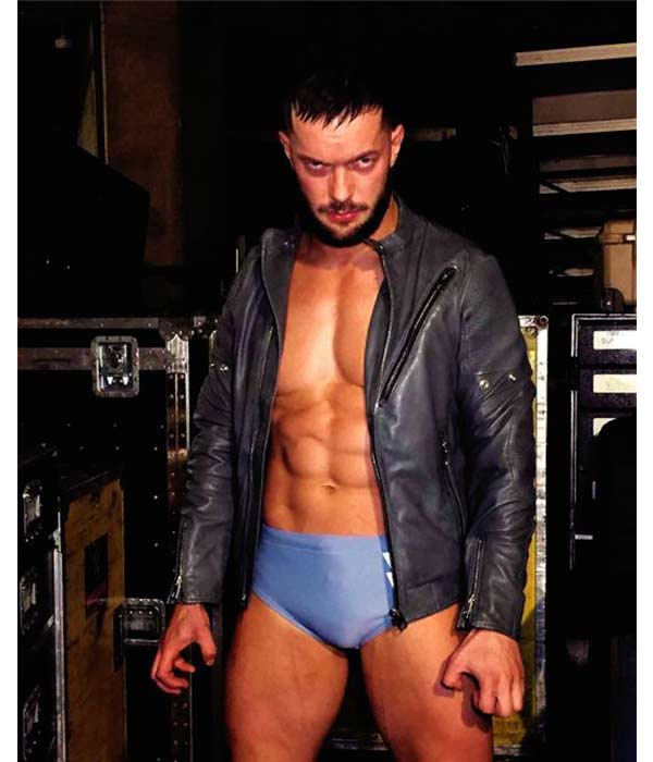 Finn Balor Leather Biker Jacket For Men