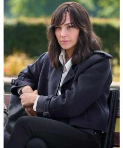 Alternative view of Heart of Stone Gal Gadot Cropped Blue Jacket