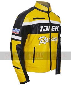 Alternative view of Dead Rising 2 Yellow Leather Racing Jacket