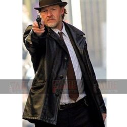Gotham Harvey Bullock Leather Coat of Donal Logue