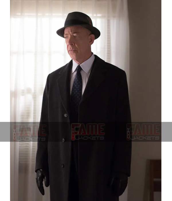 The Accountant J.K. Simmons Black Wool Coat