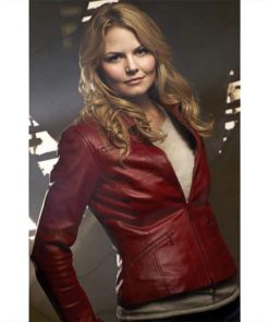 Jennifer Morrison - Emma Swan Once Upon A Time Red Leather Jacket