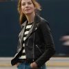 Jessica Morgan The Family Plan Black Biker Jacket