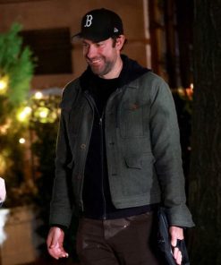 John Krasinski IF 2024 Grey Premium Wool Jacket