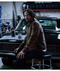 Alternative view of Keanu Reeves Men's Brown Jacket
