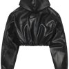 Shop L.A Kylie Jenner Cropped Leather Jacket