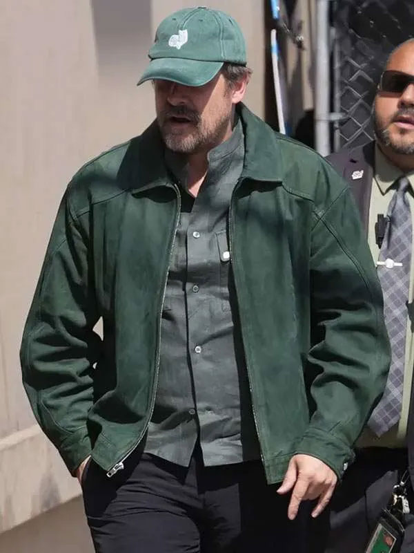 Buy LA David Harbour Suede Leather Jacket