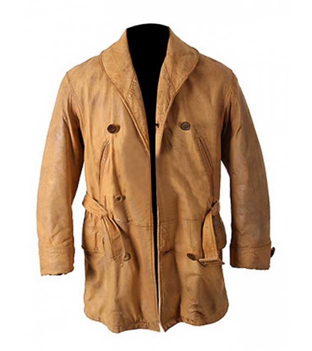 Legends Of the Fall Brad Pitt Brown Real Leather Long Coat
