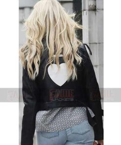 Alternative view of Lottie Moss Black Motorcycle Leather Women Jacket
