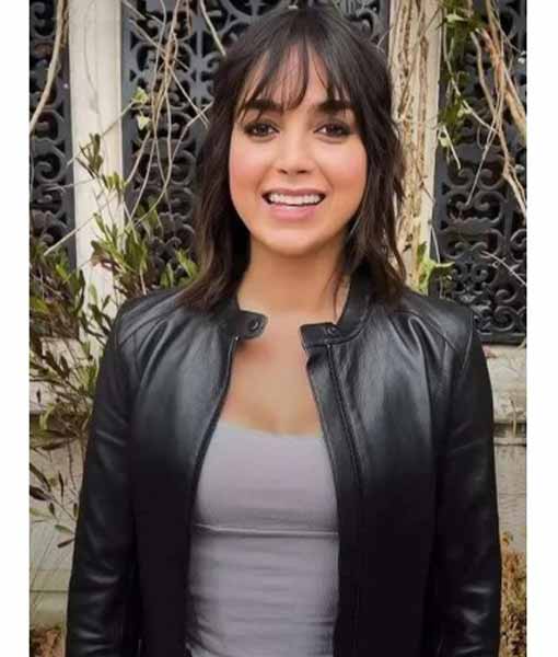 Joey Abigail 2024 Black Leather Jacket for Women