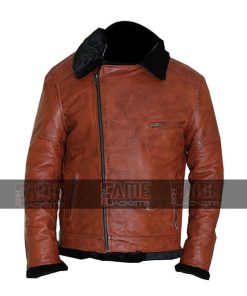 Alternative view of Mens Aviator Jacket WW2 Bomber Sheepskin Jacket