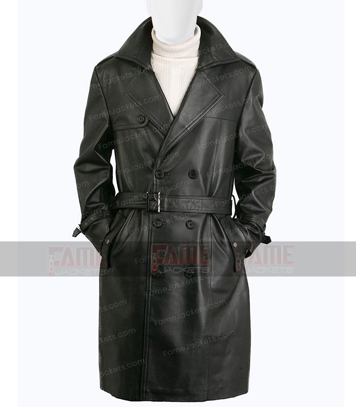 Real Sheepskin Leather Winter Over Coat For Men