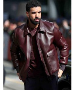 Men's Dark Maroon Vintage Leather Jacket