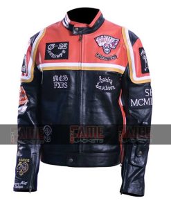 Mickey Mens Black & Orange HDMM Jacket
