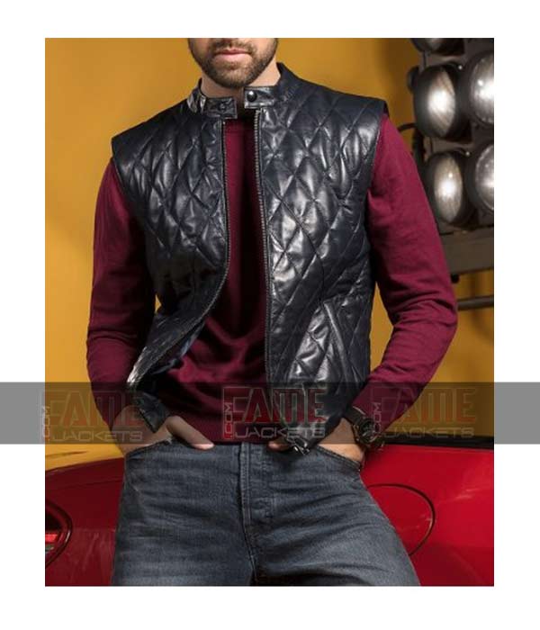 New Design Quilted Leather Vest For Men Sale