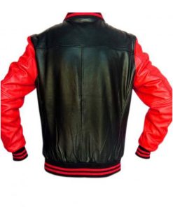 Alternative view of Black Varsity Jacket For Men