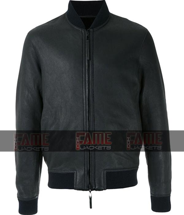 Unisex Leather Casual Bomber Jacket